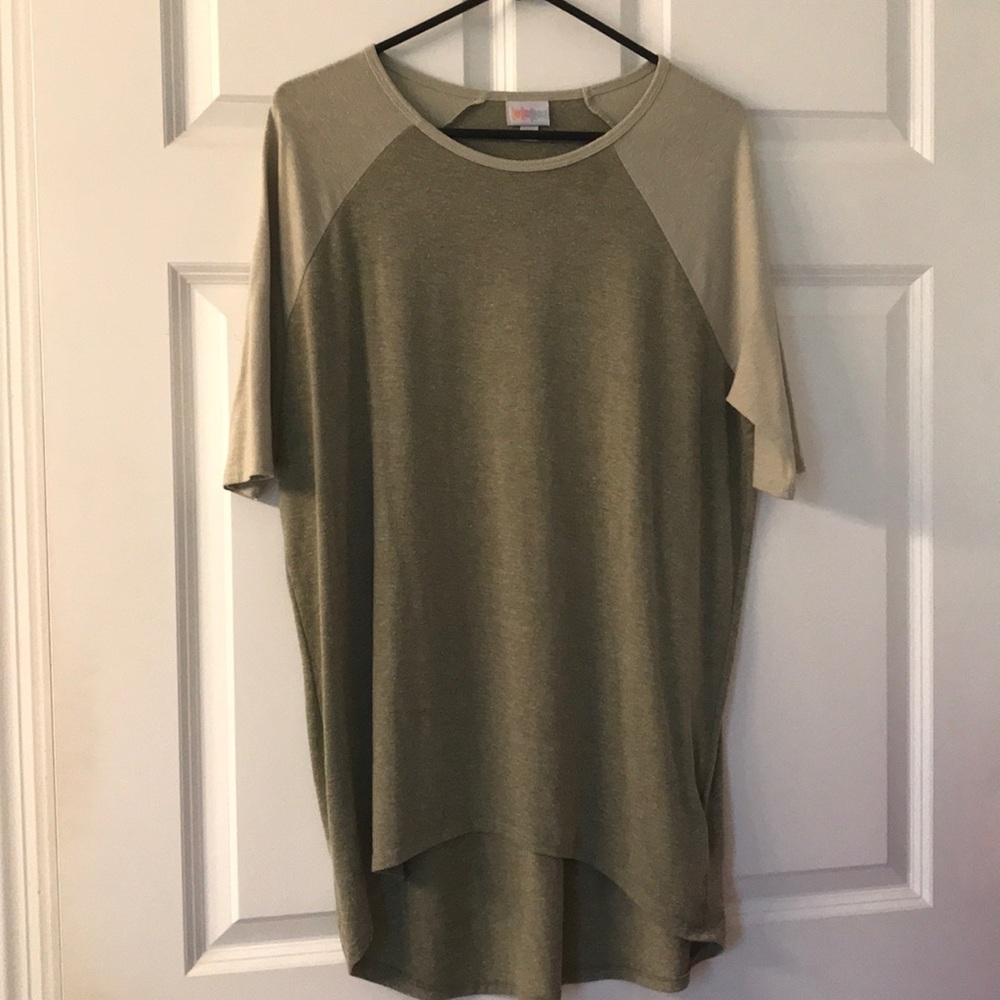 Lularoe Irma, Two-Tone Green, Size XXS
